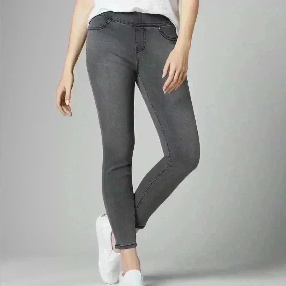 Jag Marla Faded Gray Mid Rise Stretch Pull On Ankle Power Stretch Jegging SizeXS